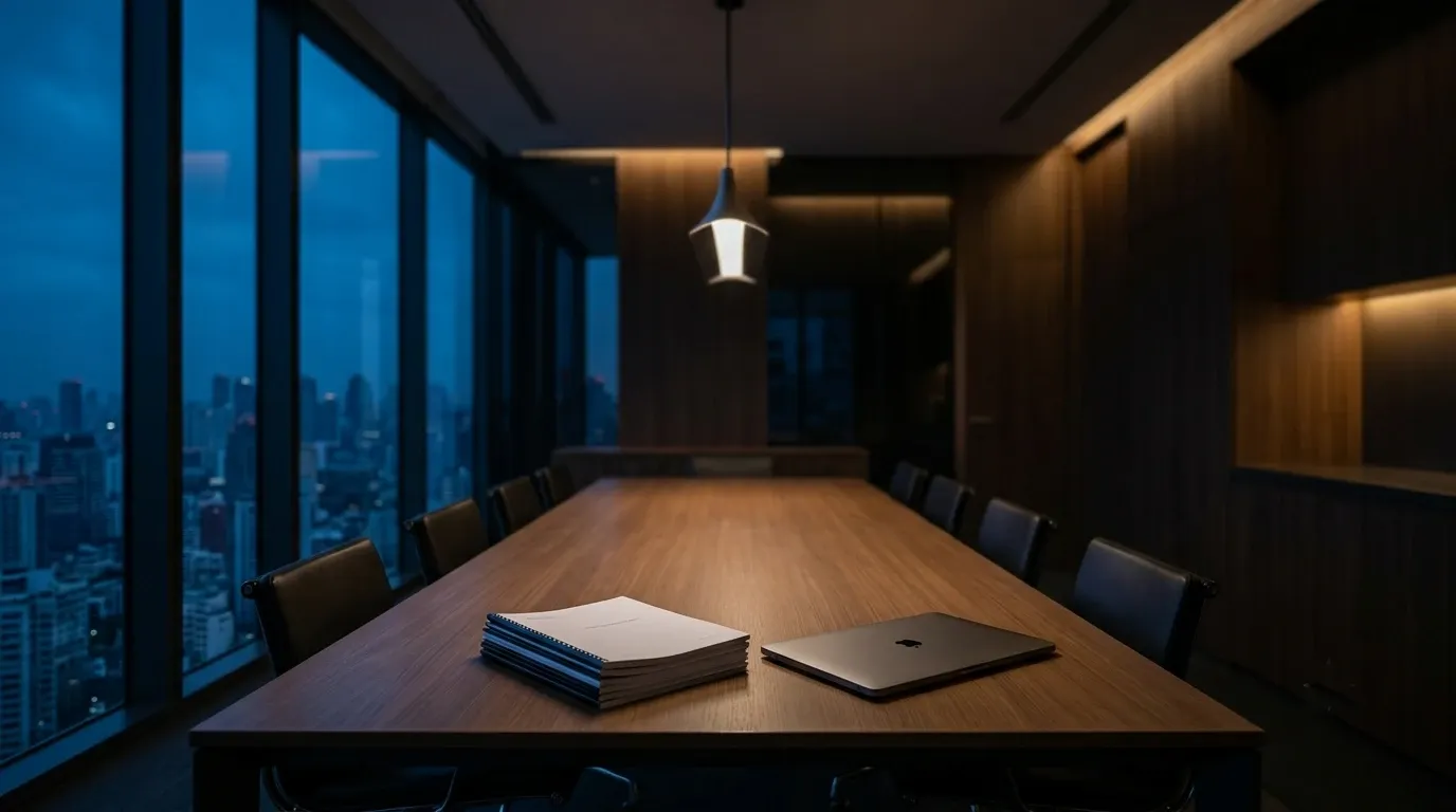 Reunião de comitê analisando os números de um empreendimento